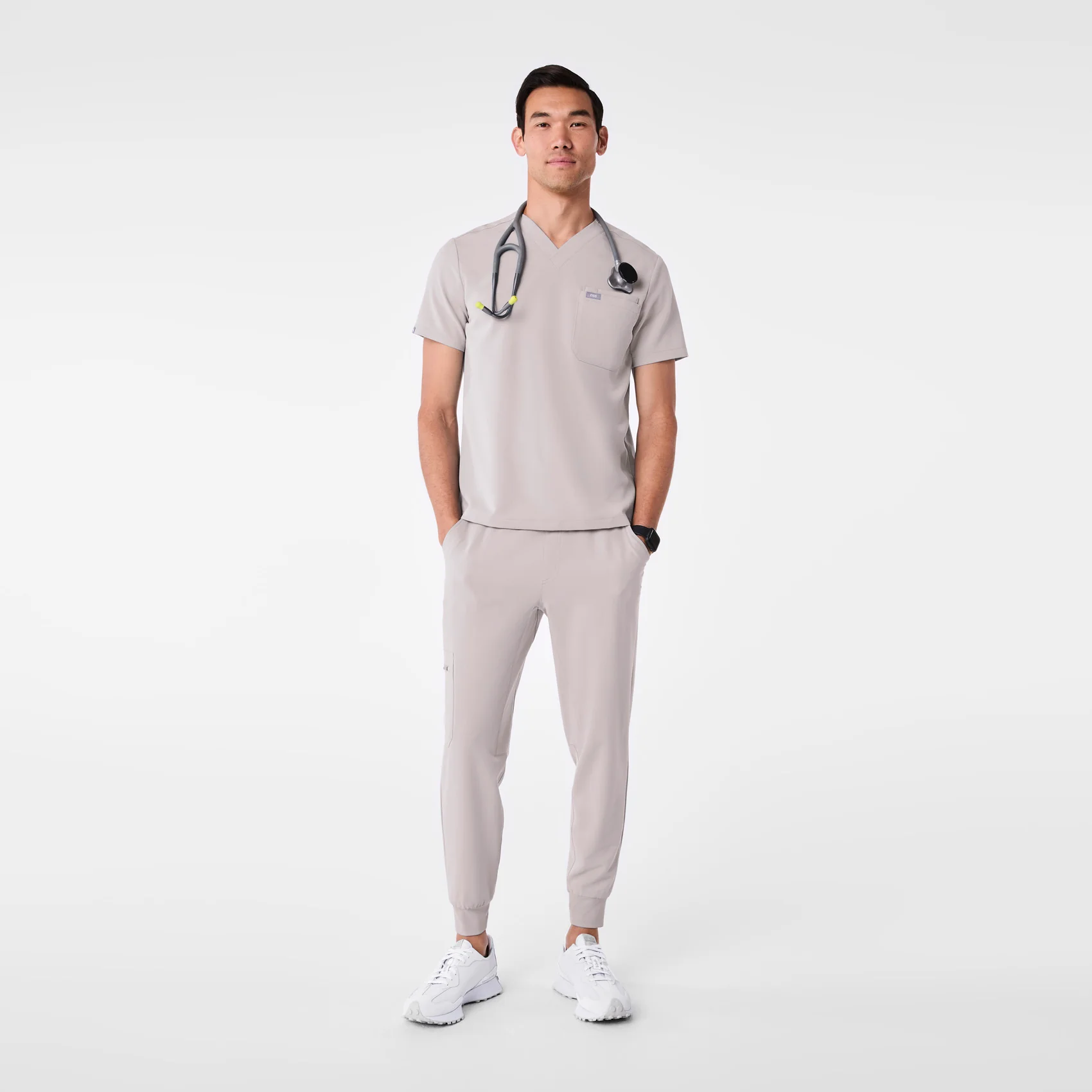 men's Slate Leon - Three-Pocket Scrub Top™ - Image 2