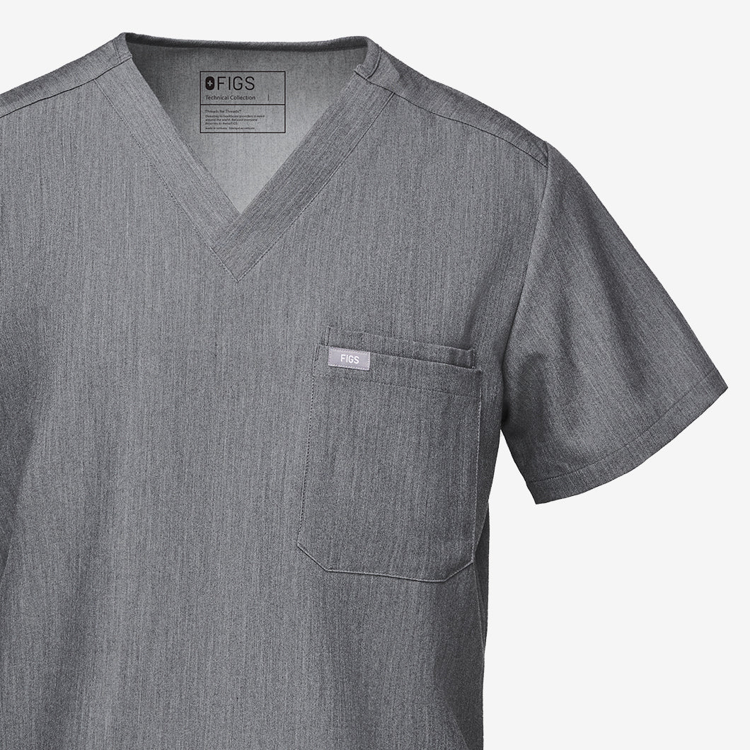 men's Slate Leon - Three-Pocket Scrub Top™ - Image 8