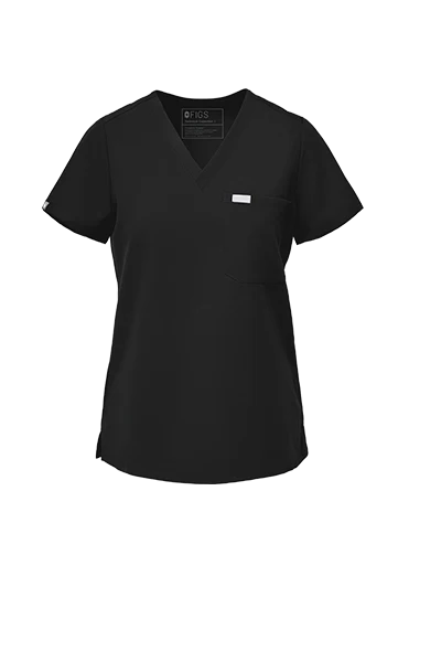 Women's Black Catarina™ - One-Pocket Scrub Top - Image 11