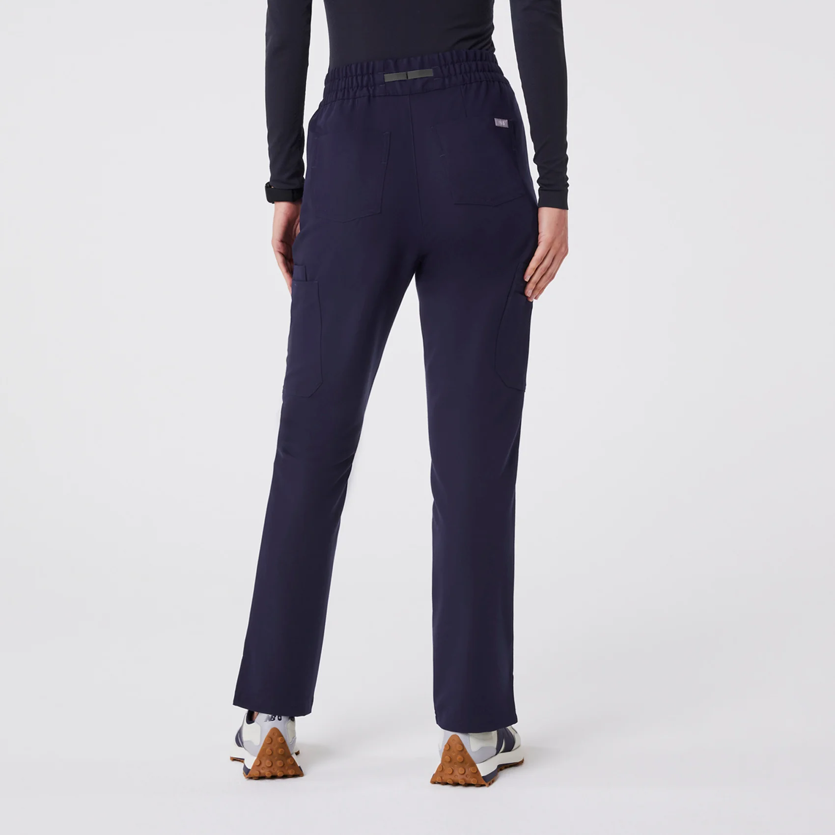 women's Navy High Waisted Dowa - Scrub Pant - Image 4