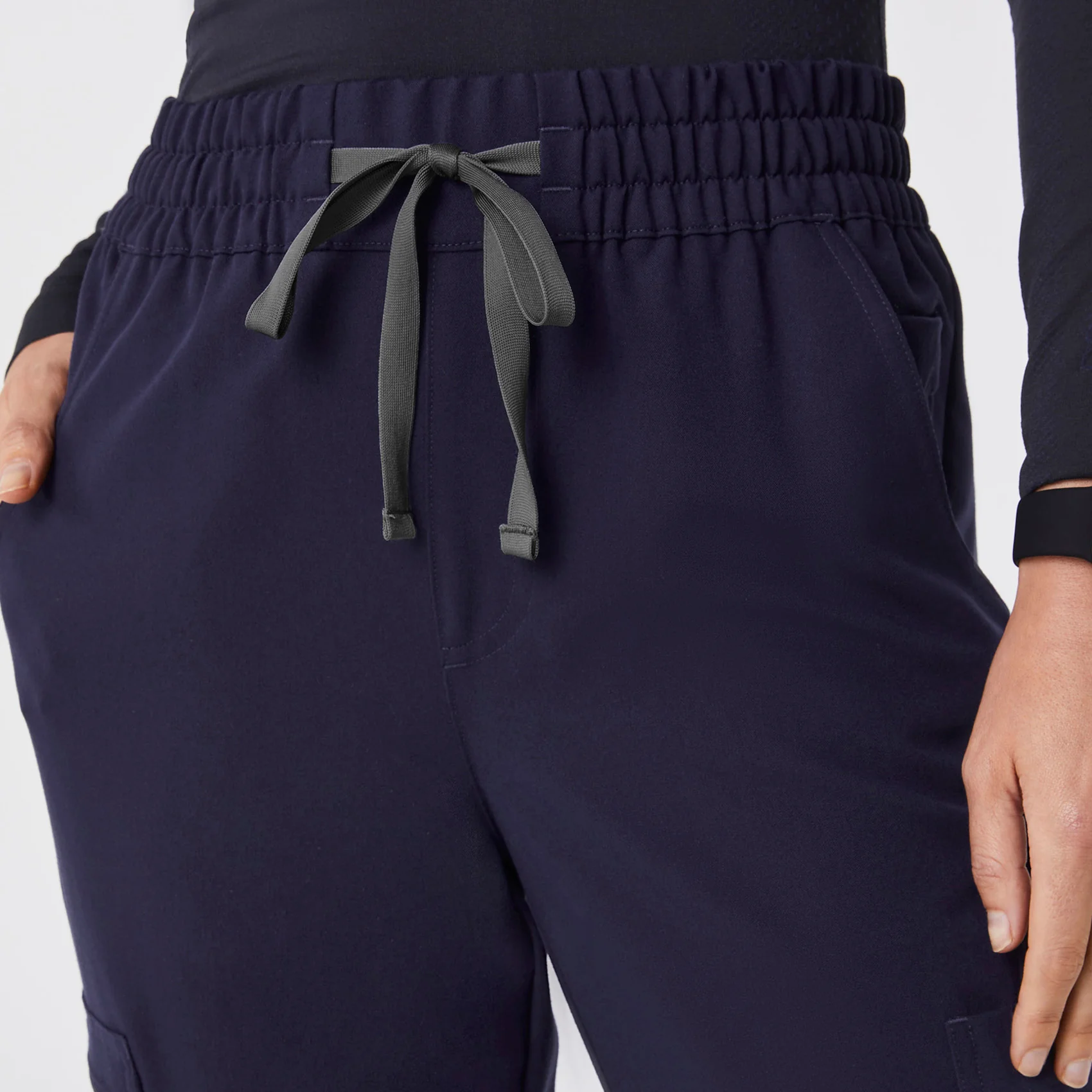 women's Navy High Waisted Dowa - Scrub Pant - Image 6