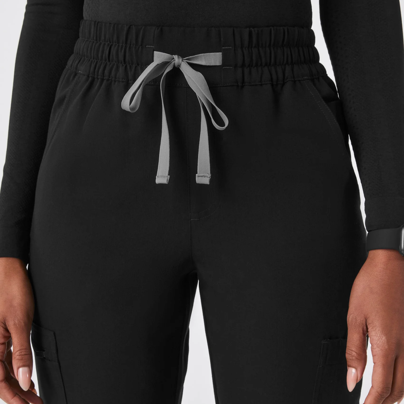 women's Black High Waisted Dowa - Scrub Pant - Image 6