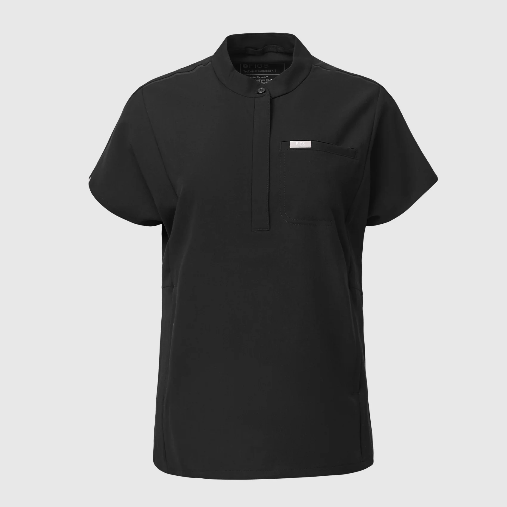 women's Mauve Montex - Mock Neck Scrub Top - Image 8