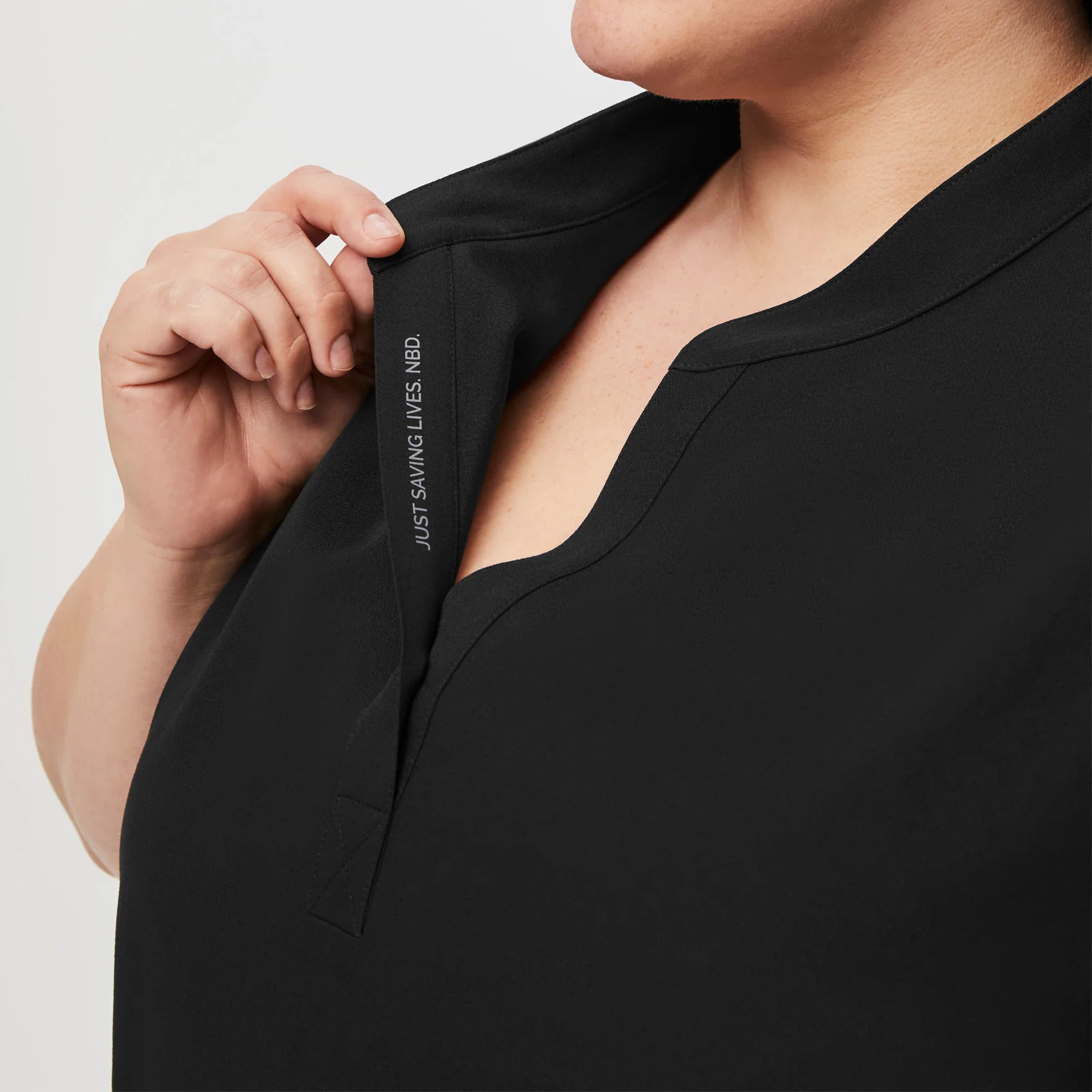 women's Black Rafaela™ - Oversized  Scrub Top (3XL - 6XL) - Image 5