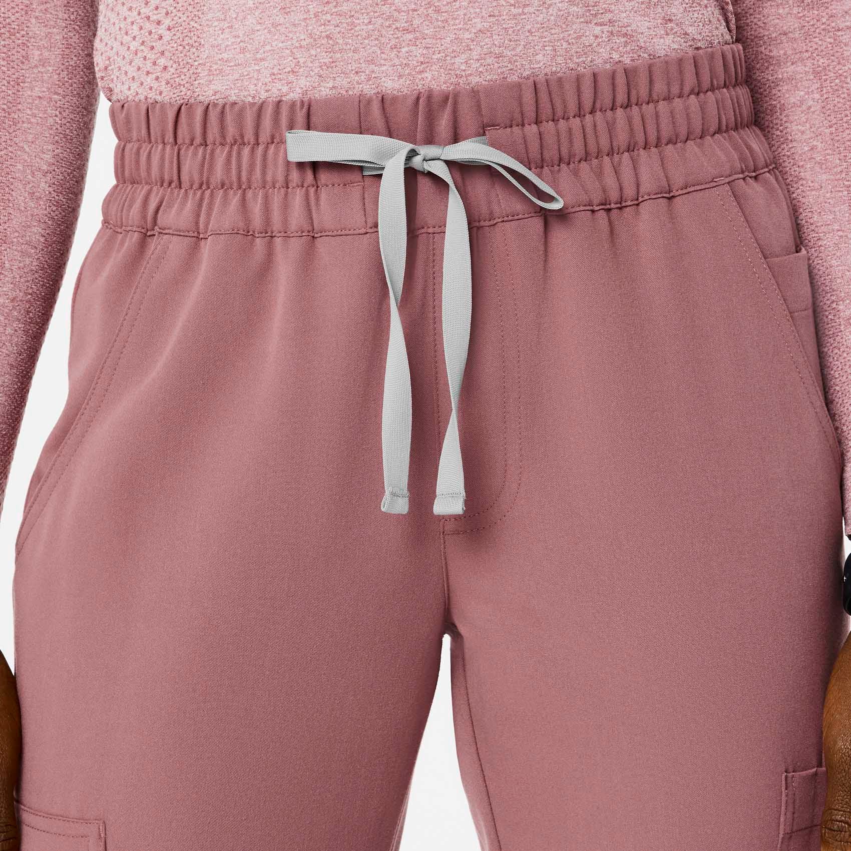 women's Mauve Uman Relaxed - Petite Jogger Scrub Pants - Image 6