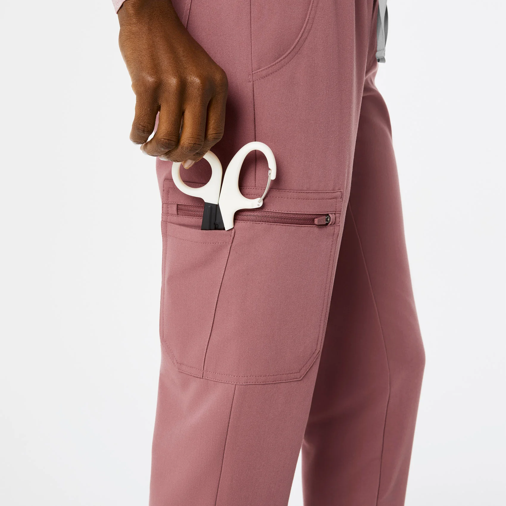 women's Mauve Uman Relaxed - Petite Jogger Scrub Pants - Image 8