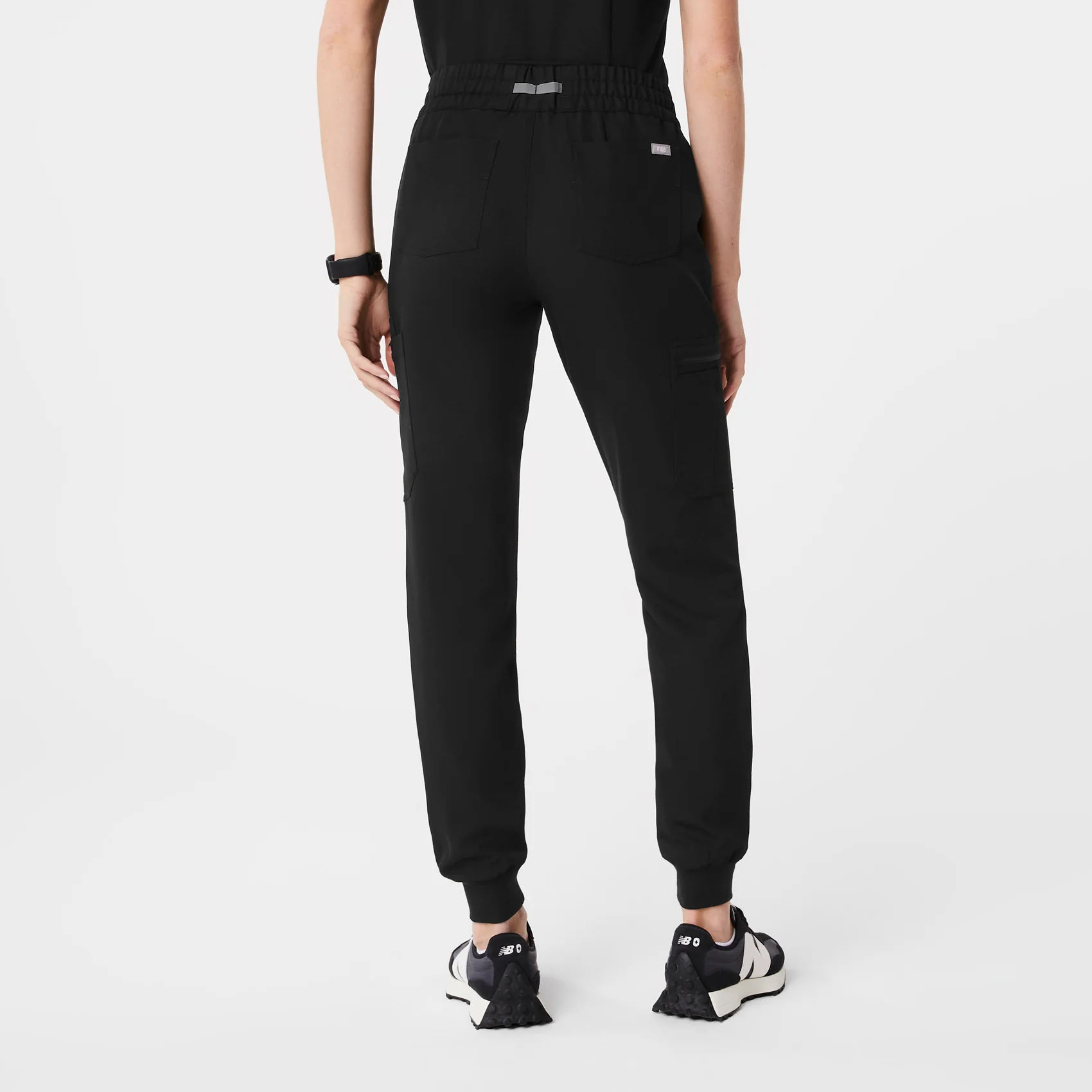 women's Black Uman Relaxed - Tall Jogger Scrub Pants - Image 4