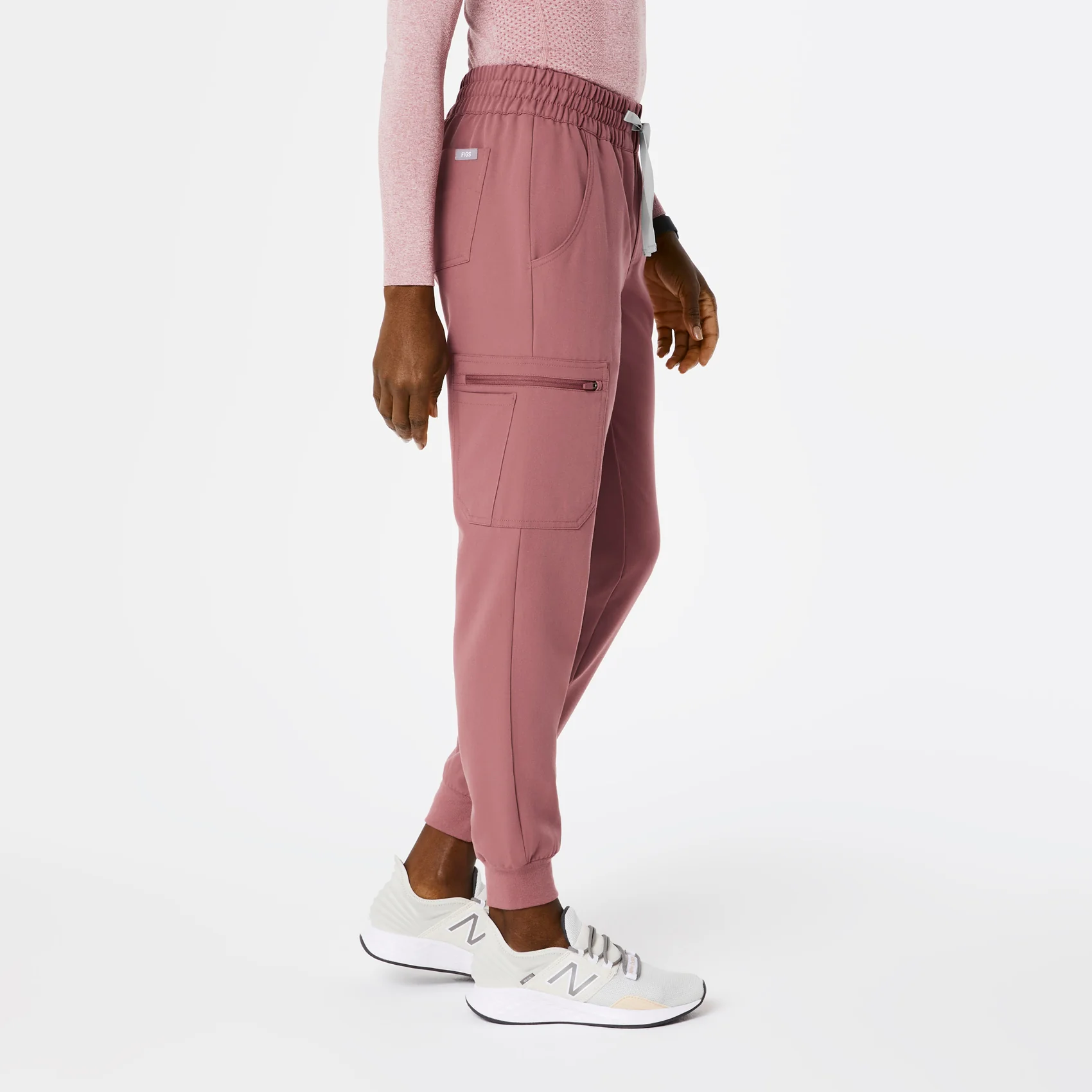 women's Mauve Uman Relaxed - Tall Jogger Scrub Pants - Image 3
