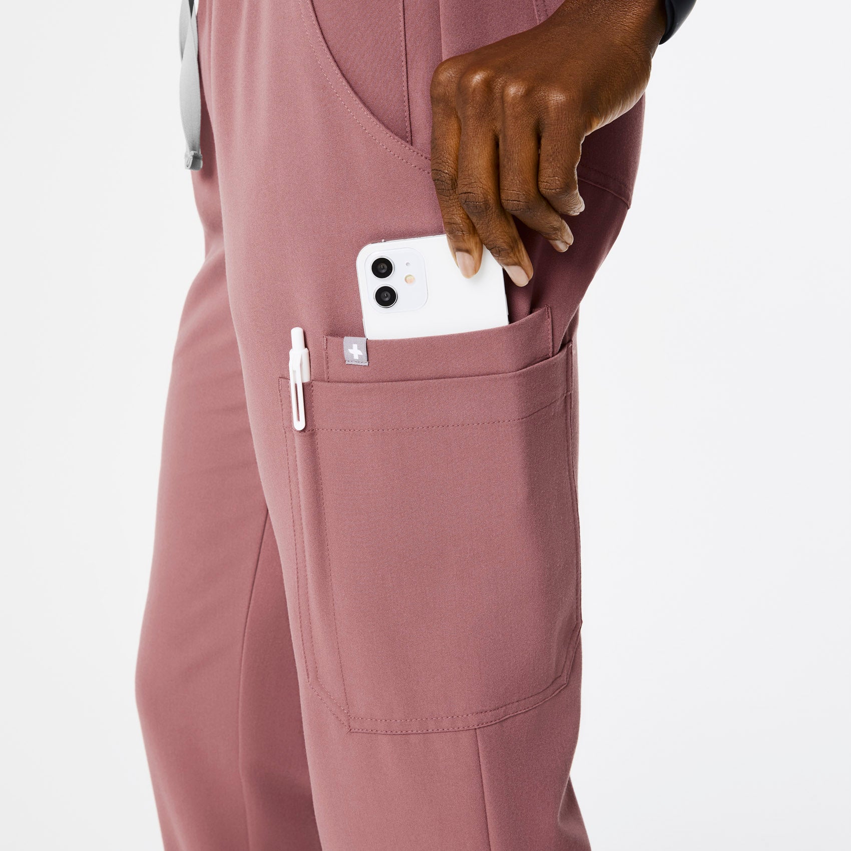 women's Mauve Uman Relaxed - Tall Jogger Scrub Pants - Image 7