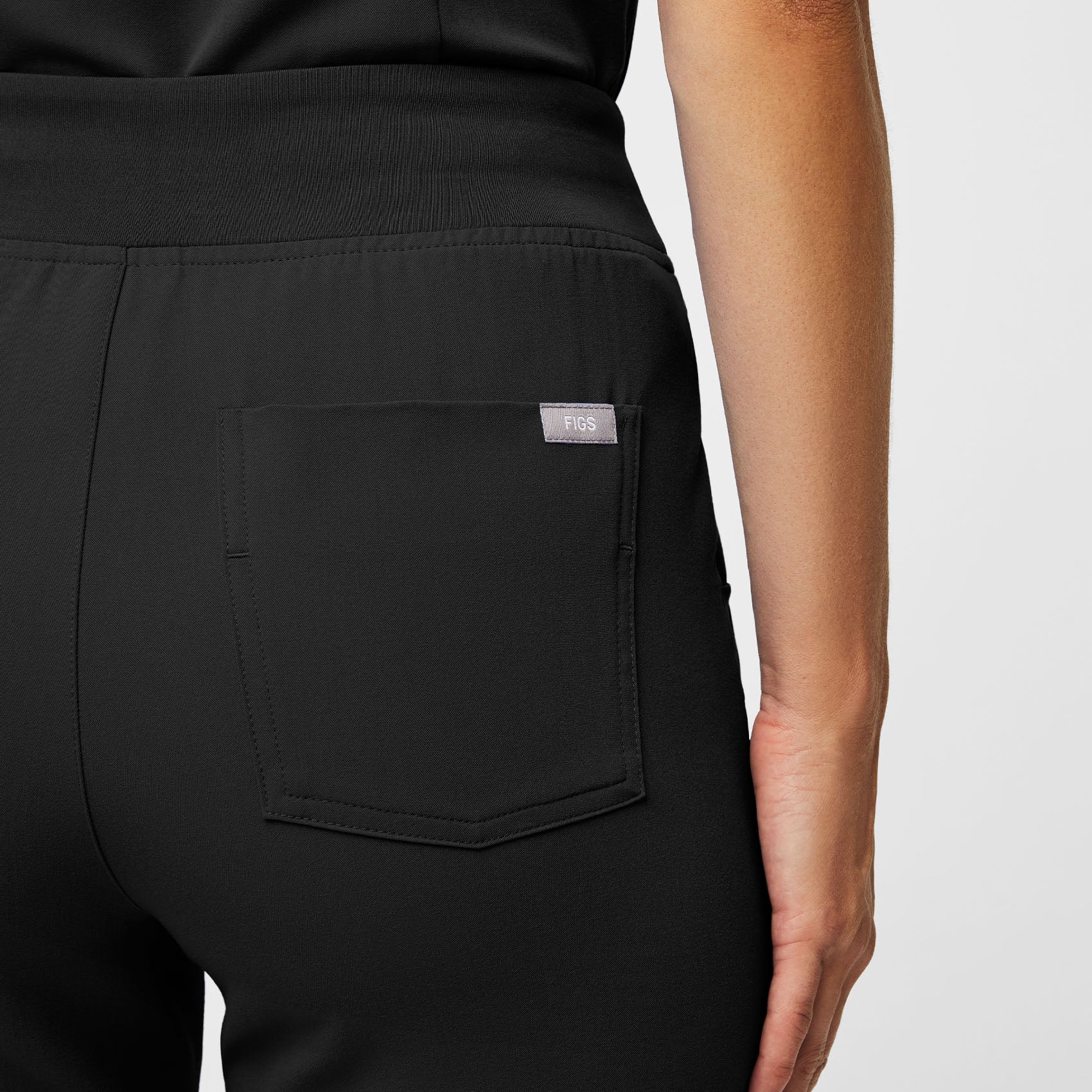 women's Black Zamora™ High Waisted - Jogger Scrub Pants - Image 3